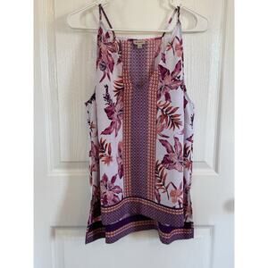 Cremieux Women's Floral Print Long Sleeve Blouse Size Large Multicolor